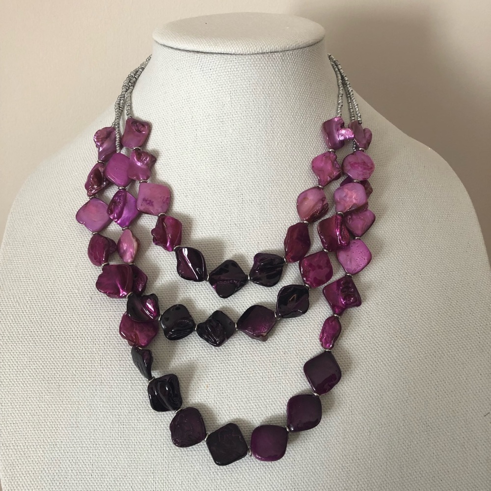 Layered Purple Necklace
